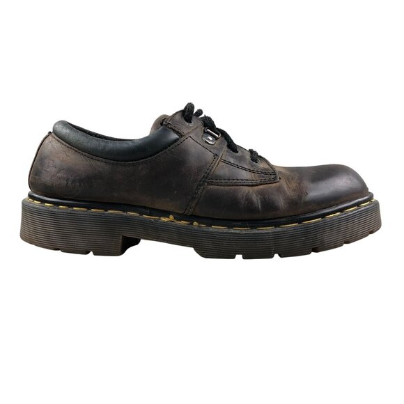 Dr. Martens ENGLAND VTG Mens Size US 8 Brown Leather Industrial Work Shoes 8933 - Picture 1 of 15